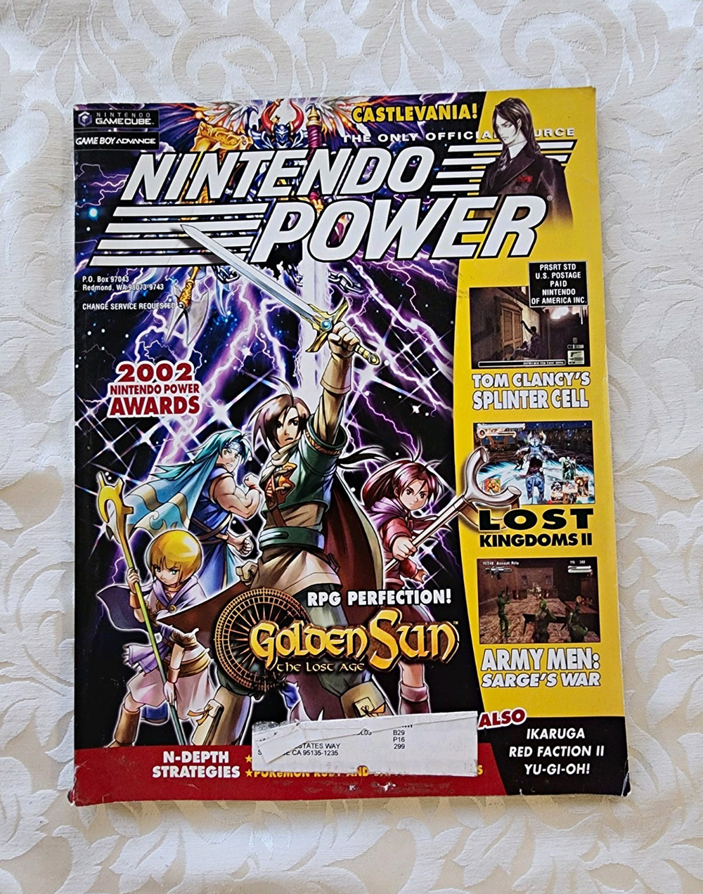 Nintendo Power December 2002 Issue 169 Golden Sun The Lost Age Cover Story